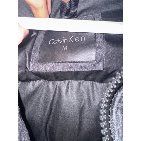 Calvin Klein Men's Medium Green Puffer Jacket Long Sleeve Full Zip Outdoor - Picture 3 of 12